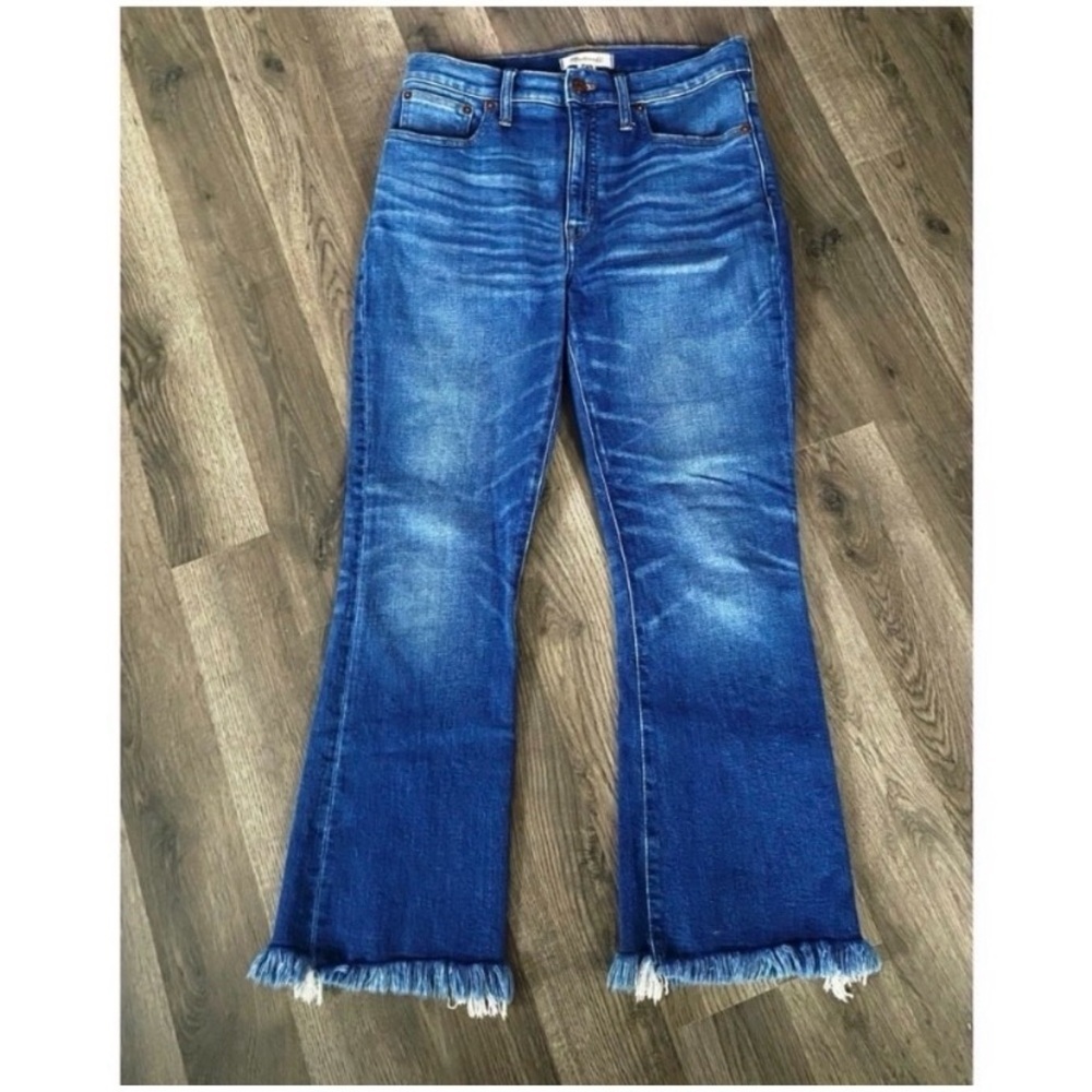 MADEWELL Fringe Flare Crop Jeans - Picture 6 of 10